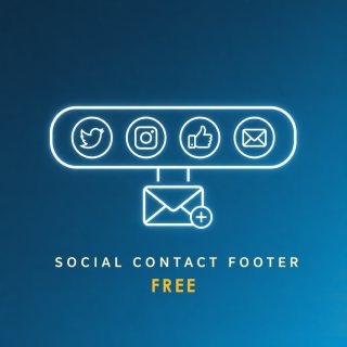 (image for) Social Contact Footer
